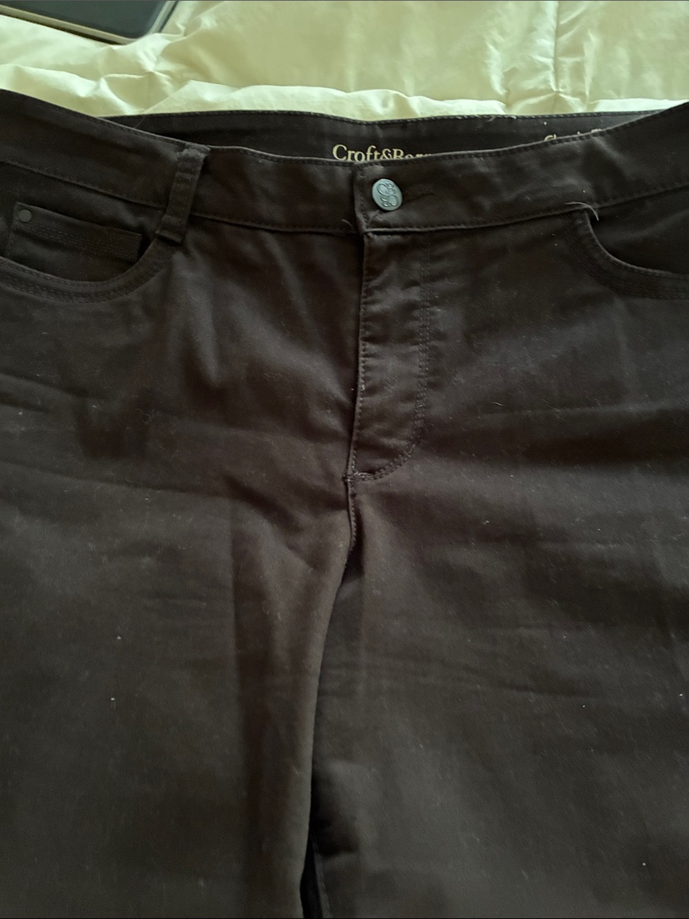 croft & barrow Dark Brown Women's Pants 14 Short